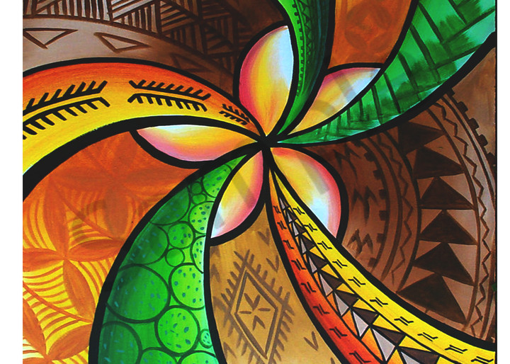 Polynesian Art | Plumeria Tatau by Mark Faulkner