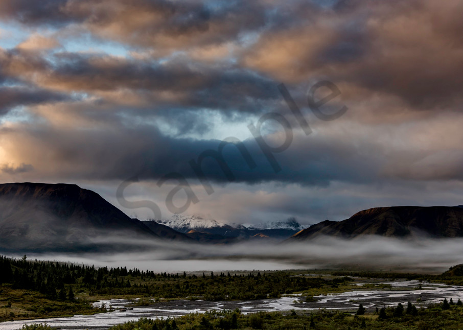 Morning clouds in Denali National Park