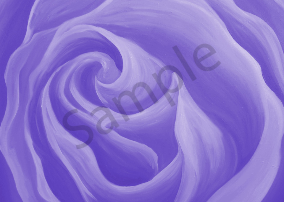 Light Purple Rose Art | Art By Dana