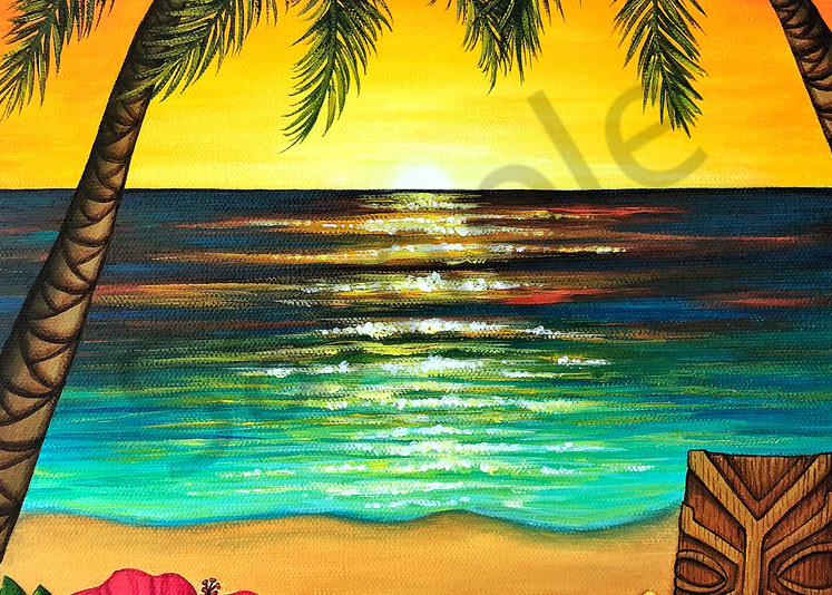 Hawaii Art | Tiki Beach by Stephanie Boinay