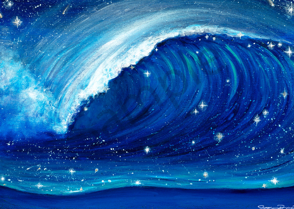 Hawaii Art | Surf the Stars by Stephanie Boinay