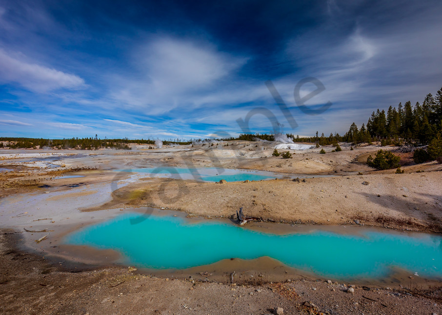 Upper Geyser Basin Hot Springs: Yellowstone - Curt Peters Photography