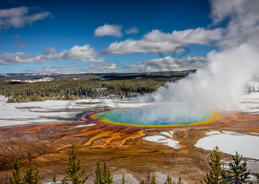 Grand Prismatic Hot Spring: by - Curt Peters