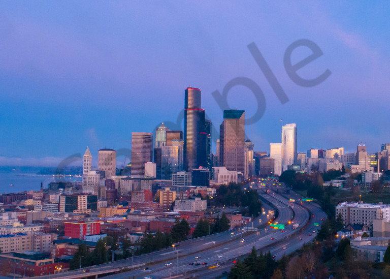 Seattle, skyline in the morning light.