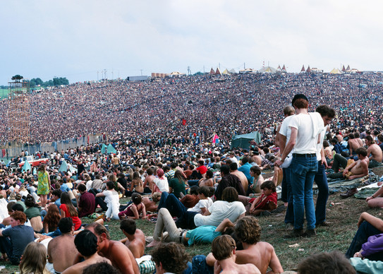 Panorama Woodstock Crowd  Art | Cunningham Gallery