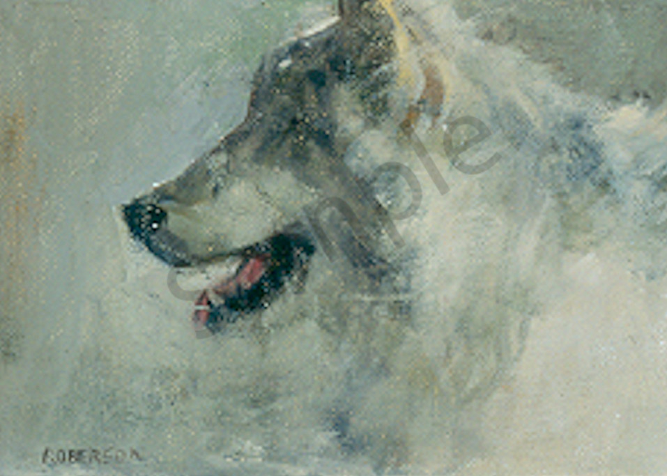 Panting Wolf Art | Mary Roberson