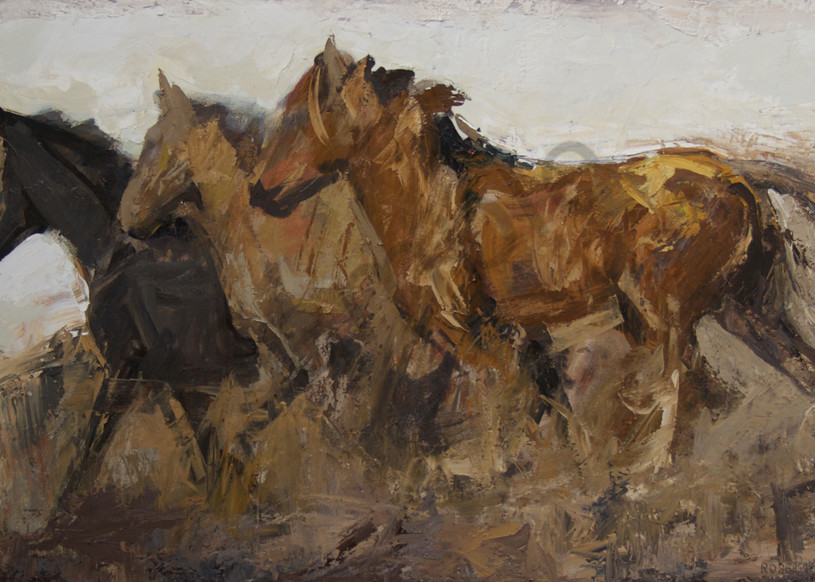 Horses Loves Freedom30x50 Art | Mary Roberson