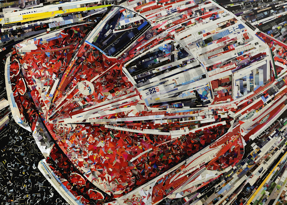 Large 63 Split Vette Collage Art | Motorgirl Studios