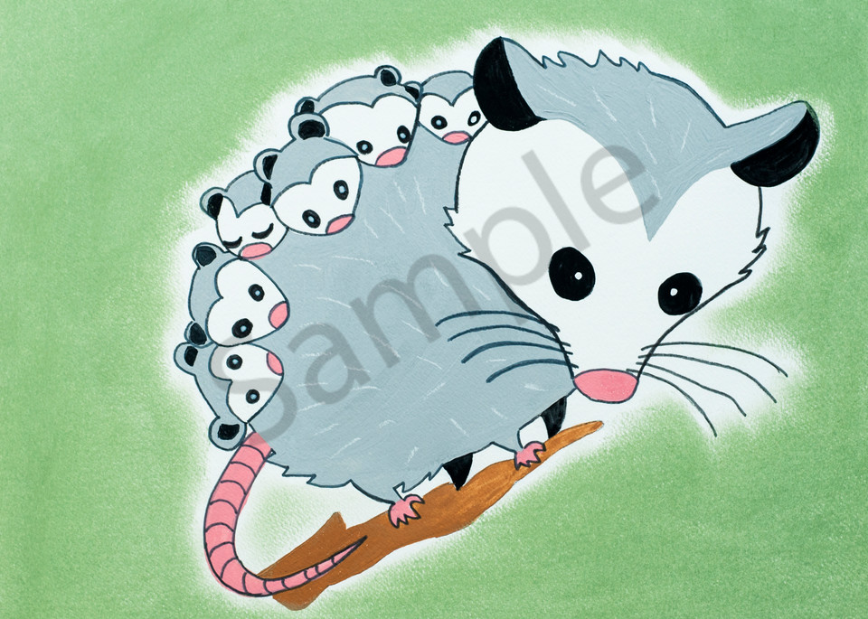Possum Family Art | arteparalavida