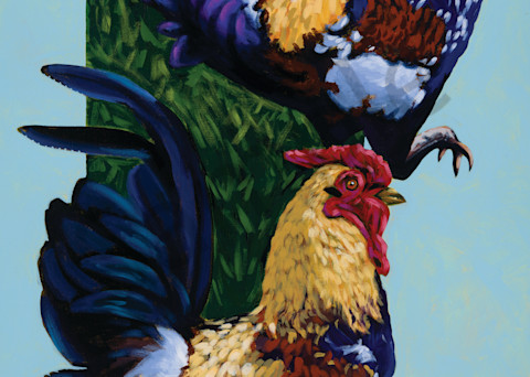 Rooster paintings by John R. Lowery for sale as art prints.