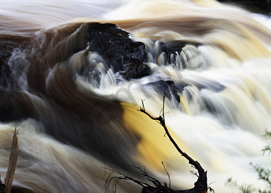 Manitou Falls Closeup Art | LHR Images