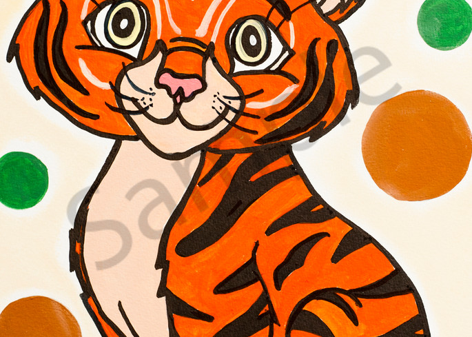 Tiger Cub 5x7 Art | arteparalavida