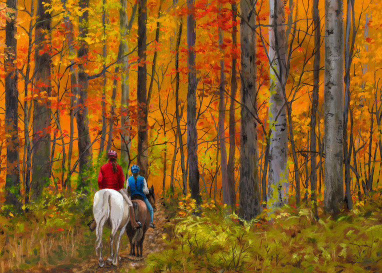 Autumn Ride Art | Roxana Sinex Art