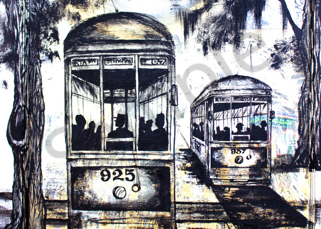 St Charles Streetcars  Art | Art By Crystale
