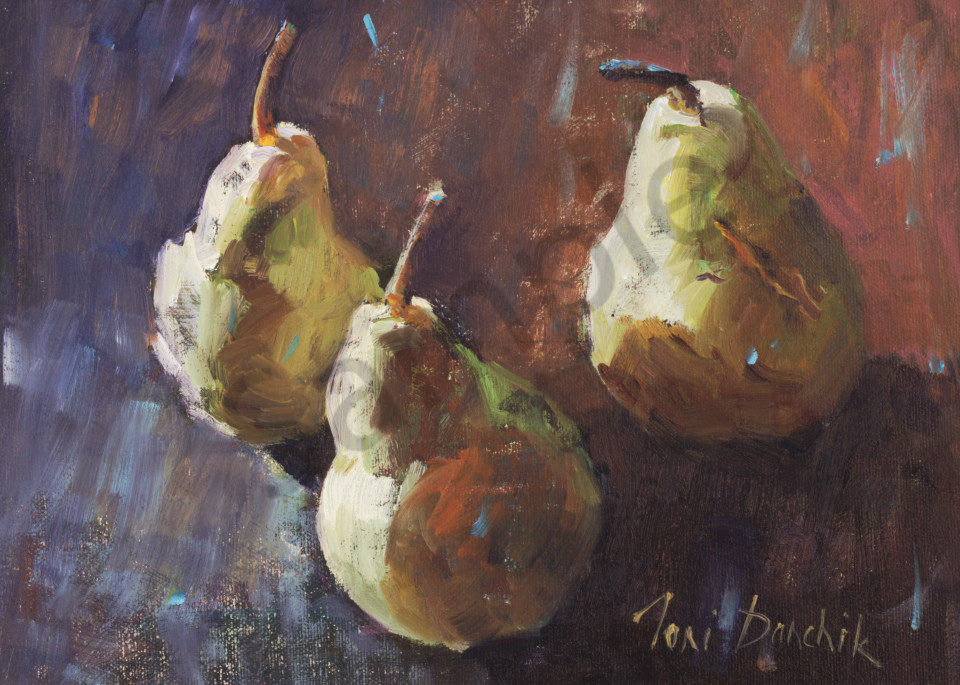 Three Rustic Pears Art | Toni Danchik Fine Art