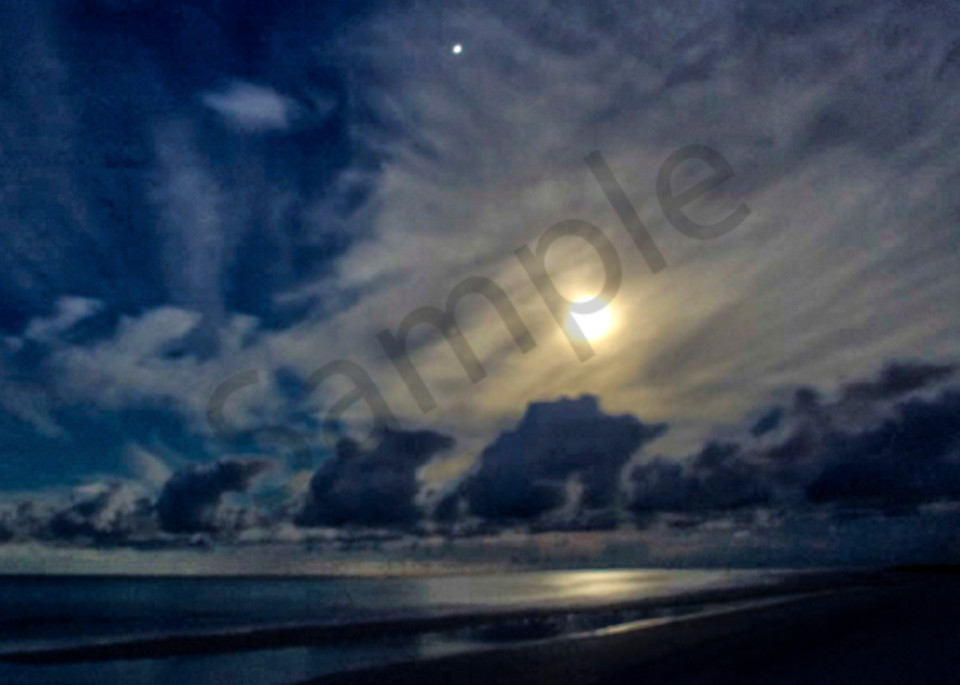 Moonset Over Siesta Photography Art | It's Your World - Enjoy!