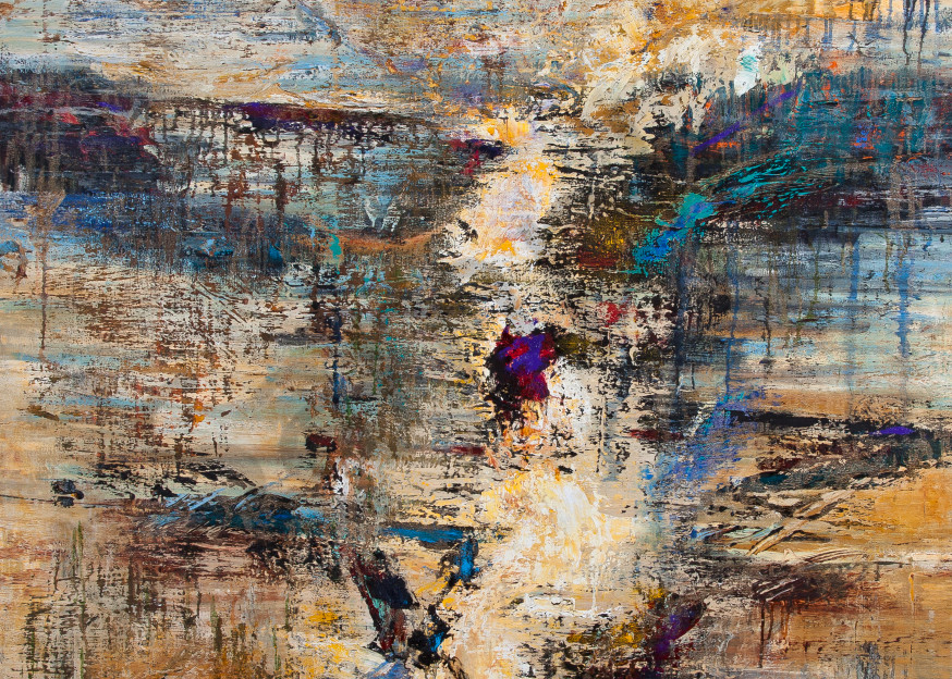 Cannot Step into the Same River Twice, 66x60"