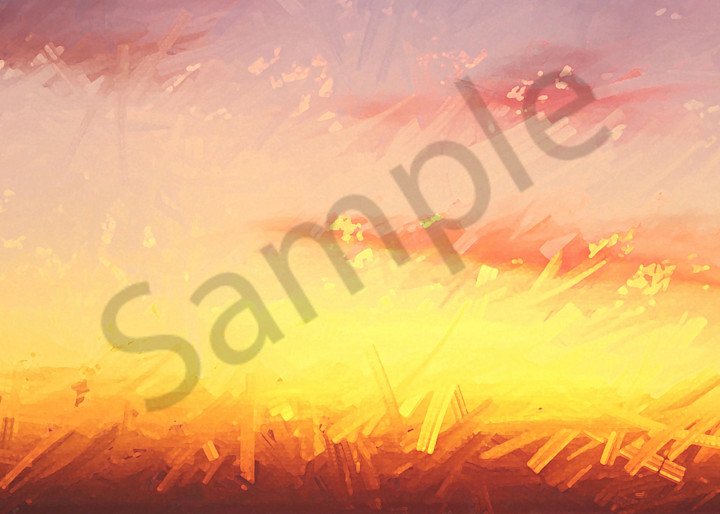 "Sunset Hike at Torrey Pines" - digital painting photograph 