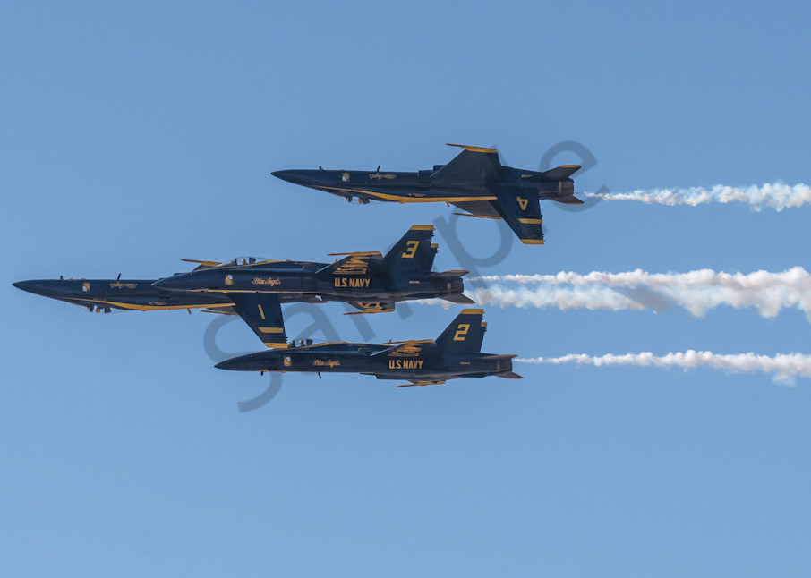 Blue Angels Double Farvel Formation