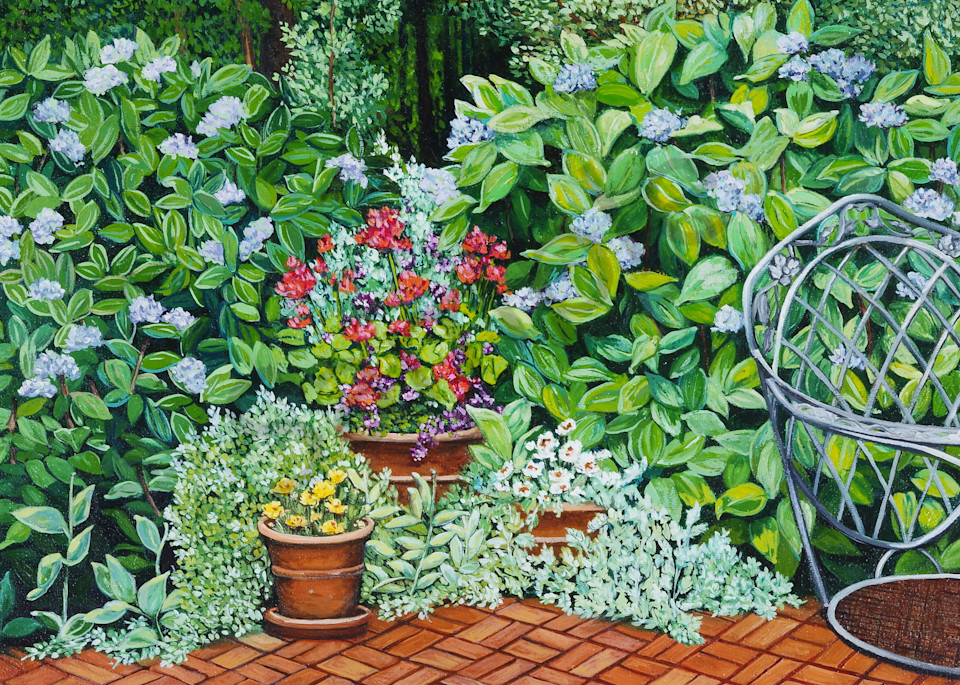 Williamsburg Garden, Williamsburg, Virginia Art | Karla Roberson Man