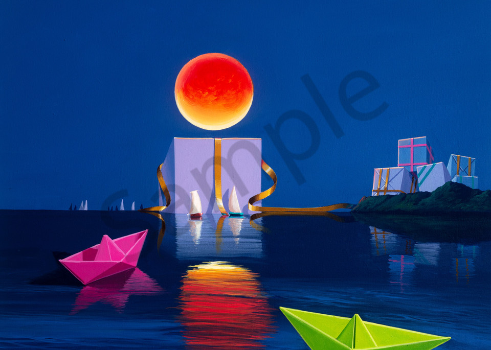 Red Moon Art | Moshe Volcovich