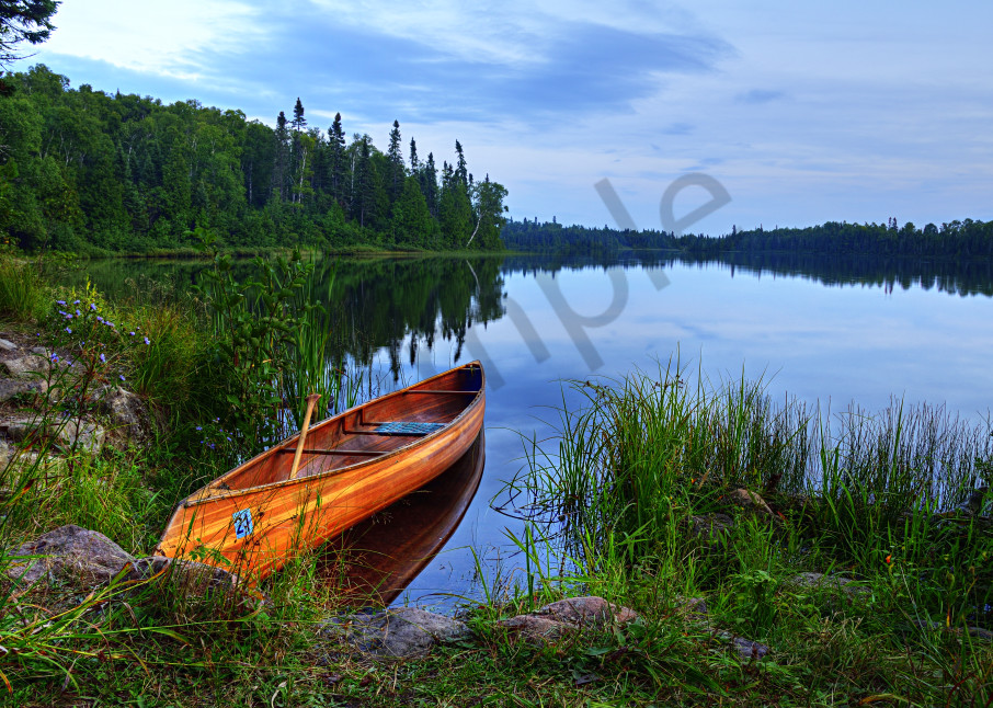 Canoe At Kimball Lake Art | LHR Images
