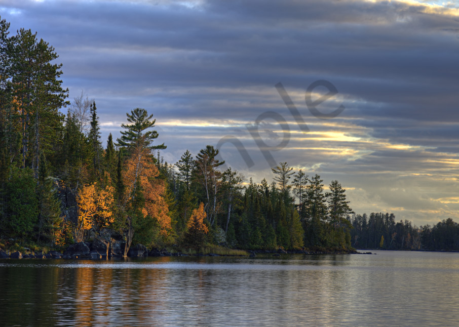 Cloudy Autumn Evening At The Lake Photography Art | LHR Images