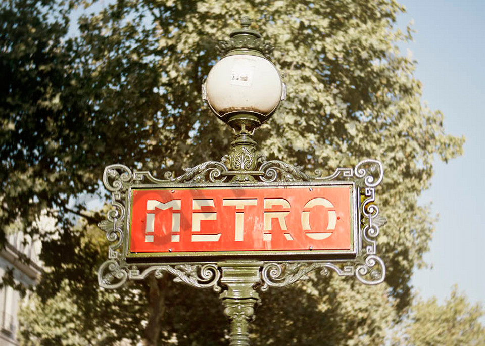 Paris Metro Sign 1  Art | AngsanaSeeds Photography