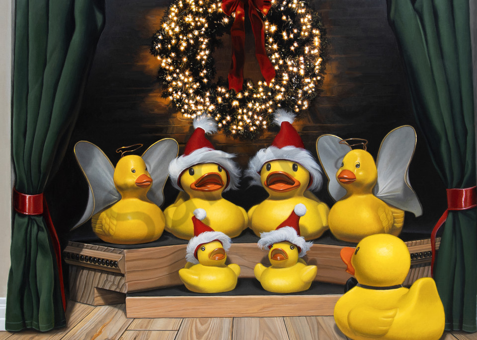 "Duck the Halls" print by Kevin Grass