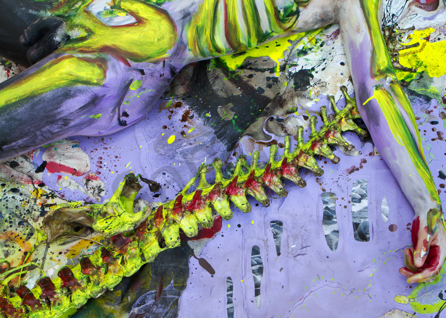 2013 Alligator Carcass Painting Florida Art | BODYPAINTOGRAPHY