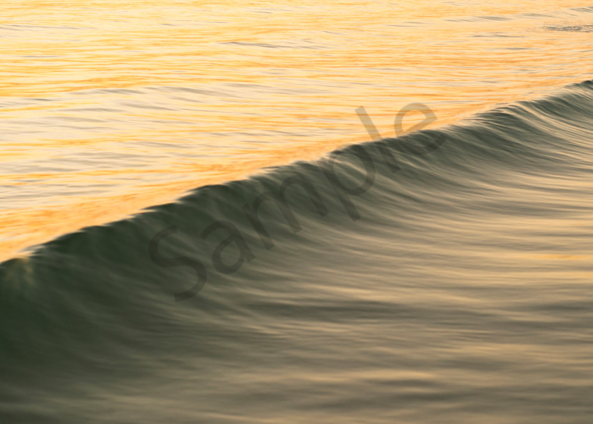 Wave at sunset