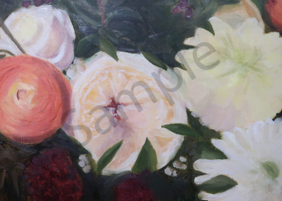 Autumn Bouquet Art | Pearl White Studio
