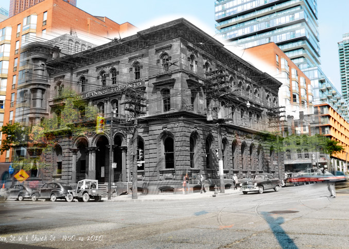 Past Present - Bank Of Toronto Original Location