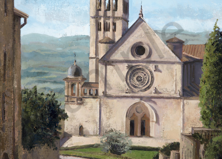 Basilica Of Saint Francis Of Assisi Print Art | Michelle Arnold Paine Fine Art 