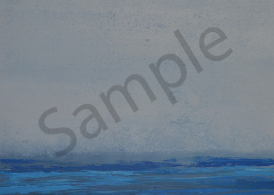 Seabreeze prints of blue ocean landscape painting by Witzling