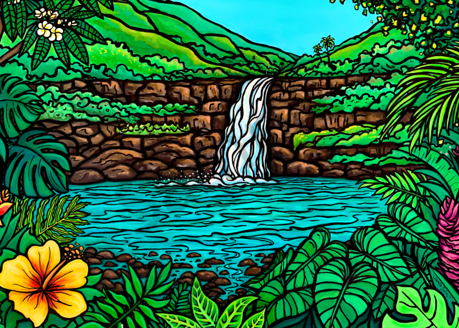 Waimea Falls Art | Swim Whimsey