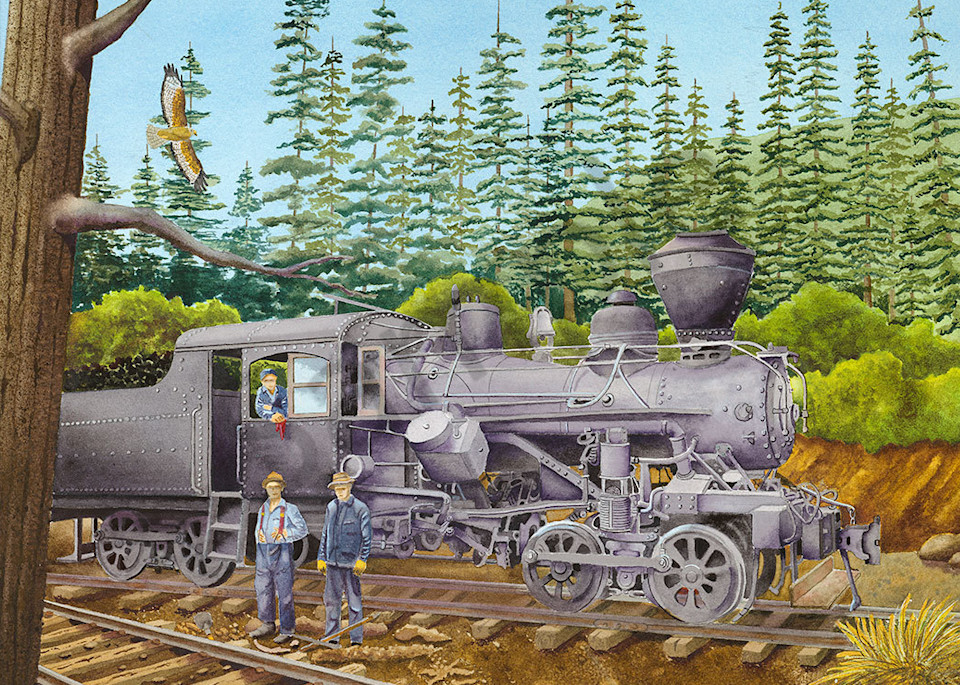 "20s Locomotive" fine art print by Jim Dolan.
