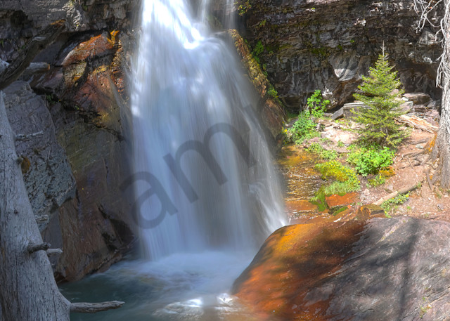 Baring Falls in Glacier National Park