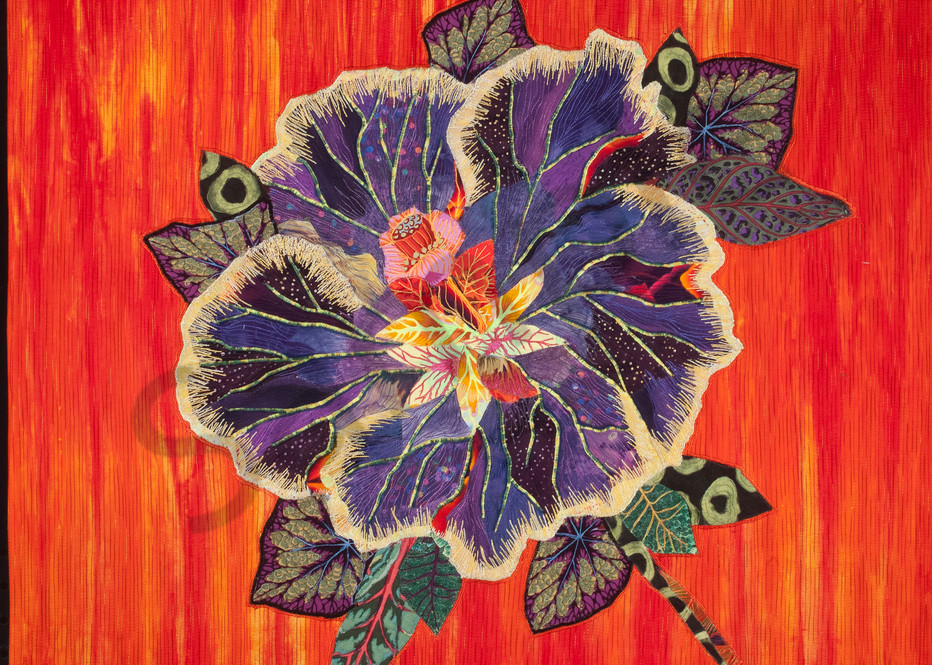 Hibiscus Art | Barbara Olson Fiberarts