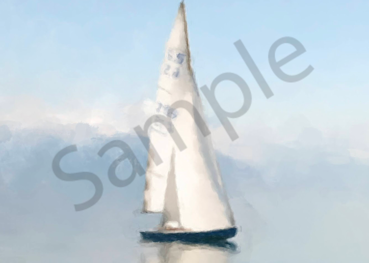 Sailboat On Bluewater Art | Windhorse