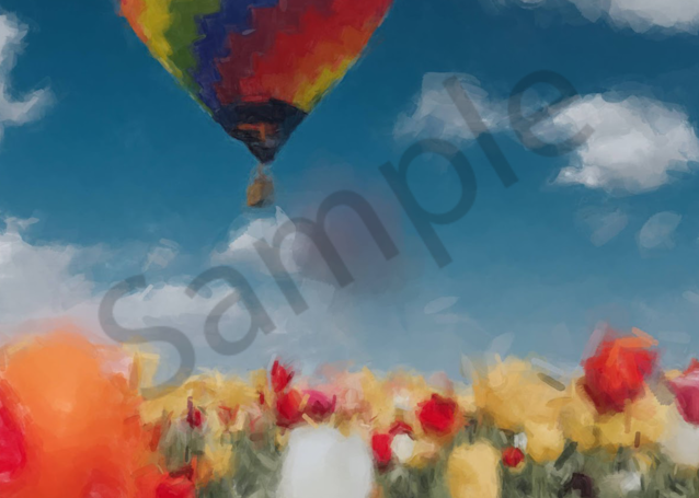 Tulips And Hot Air Balloon Art | Windhorse