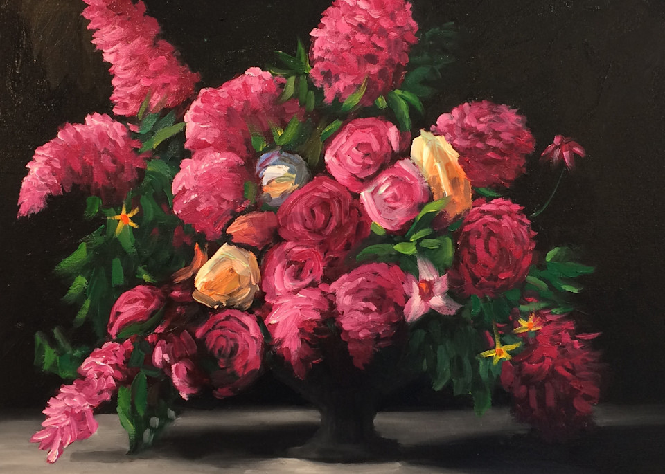 Roses And Lilacs  Art | Ted Garcia Fine Art