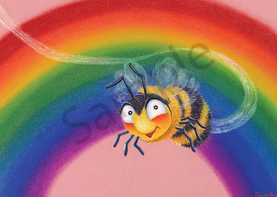 Rainbow Bee Art | CREATION'S JOURNEY