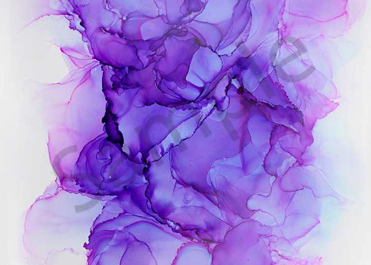 Pure Purple Ink Big Art | Cincy Artwork