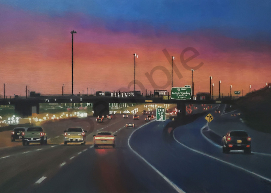Houston Highway Horizon  Art | Lindamood Art