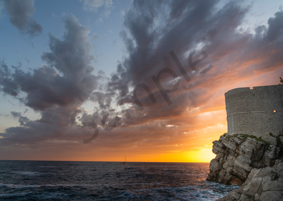 Dubrovnik Sunset Art | Rama Tiru