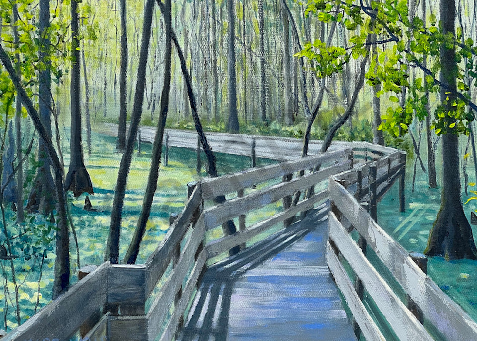 Boardwalk In Six Mile Cypress Slough  Art | Al Marcenkus Art, LLC