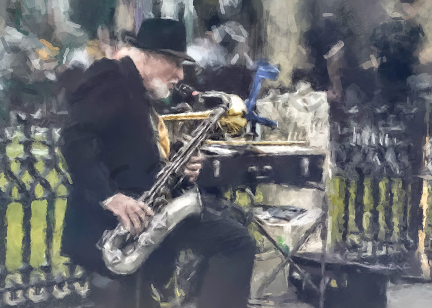 Old Sax Player   Gna Art | Windhorse