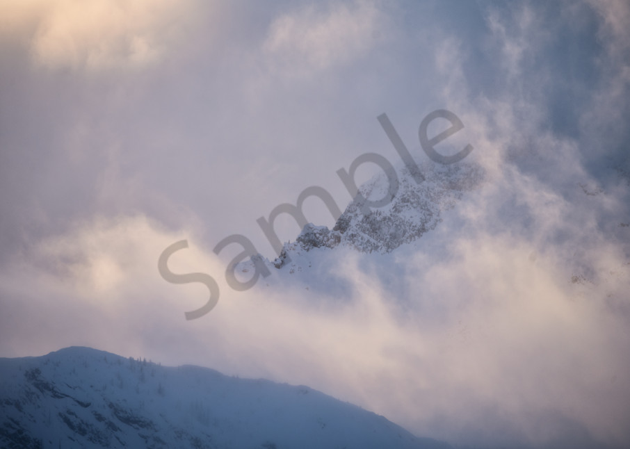 Misty Mountains, Powder Creek Lodge Art | Nelson Fine Art Printing