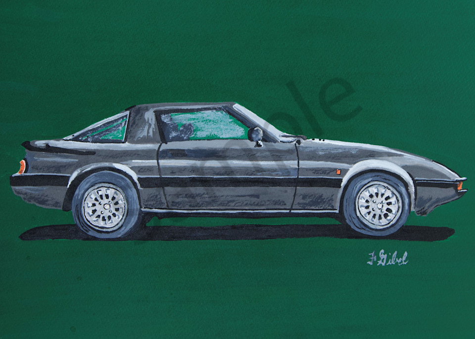 Print   Classic Mazda Rx7 Art | Francine's Fine Art, a division of Gibel and Associates Ltd.